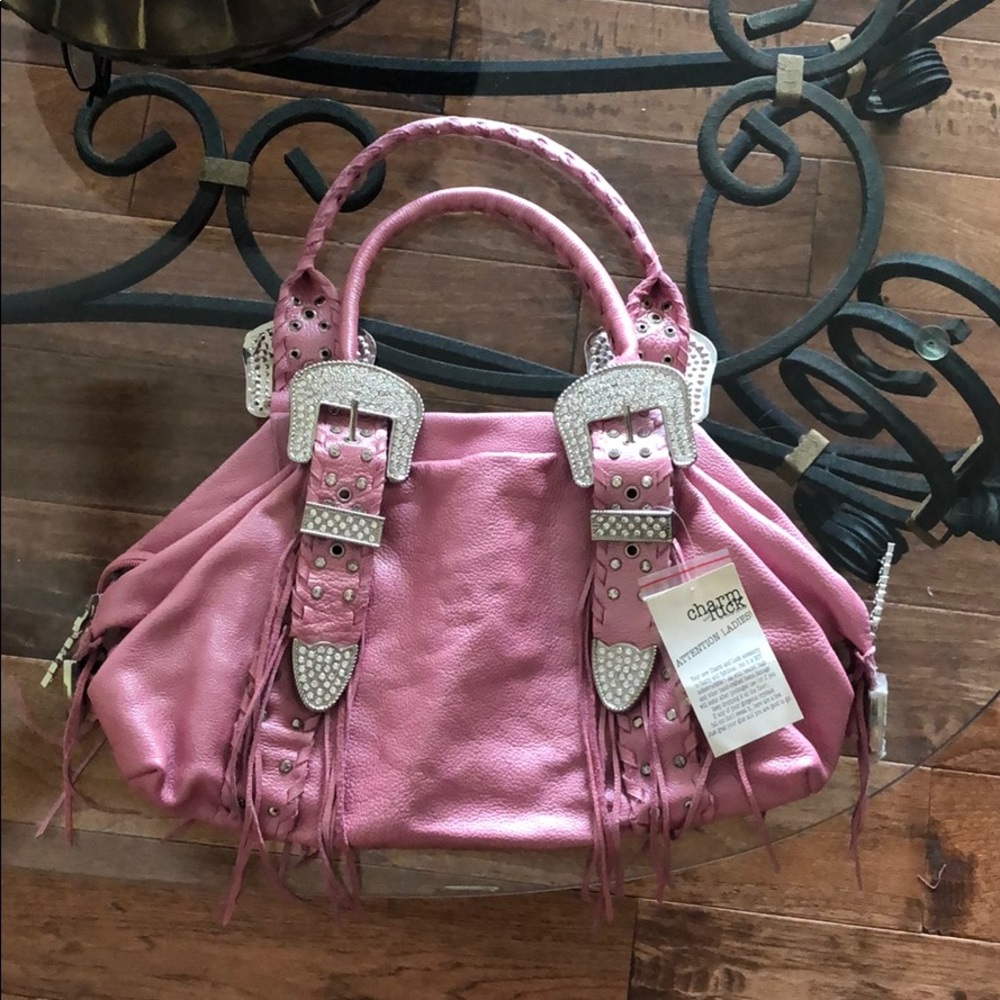 NWT Metallic Pink Charm and Luck Purse
